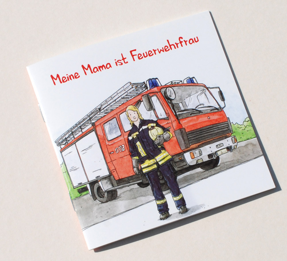 kinderbuch illustration pixie buch feuerwehr mama