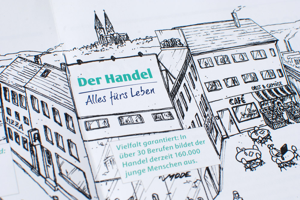 hde handelsverband deutschland alles fürs leben blumberry illustration