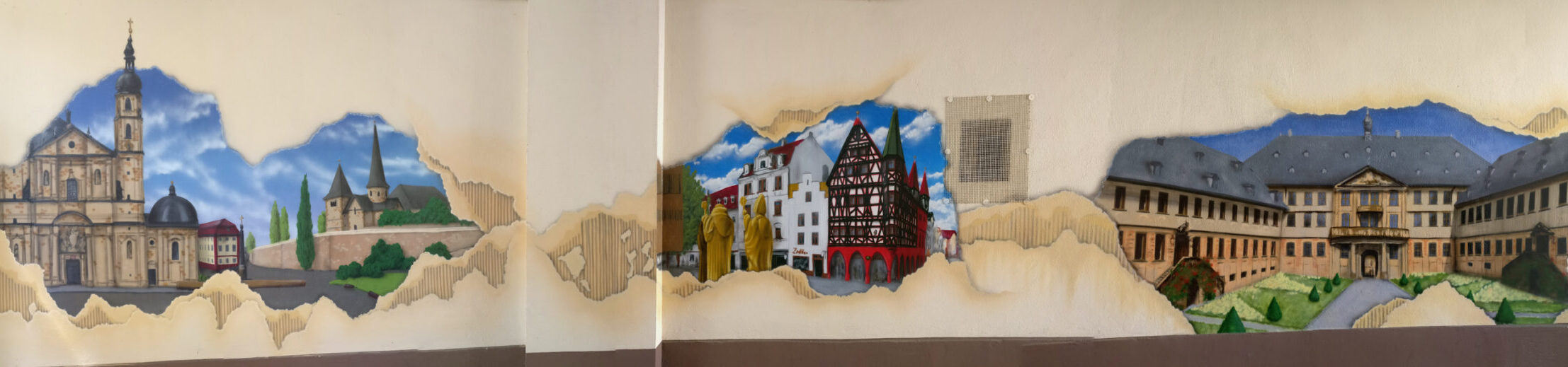 Graffiti, Fulda, Ingmar Süß. Wandgestaltung, Spraydose, Fassadengestaltung, Passage, Hotel Ritter, Vinum, Sehenswürdigkeiten, Kunst, Design, Illustration, Art, Tourismus, Schlossgarten, Dom, Orangerie, Rathaus, Schloss, Bonifatius