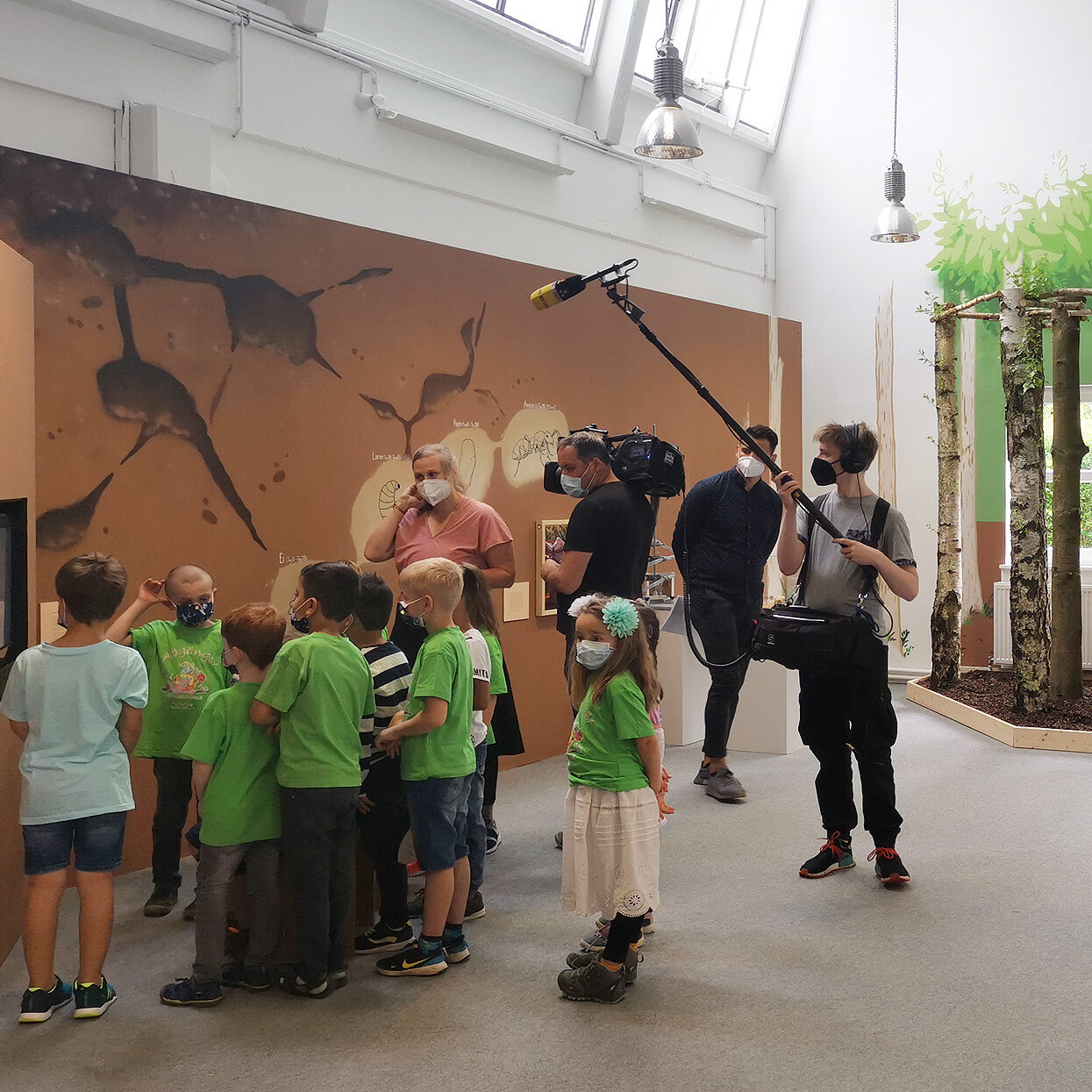 ausstellung, museum, kaf, kinderakademie, fulda, mitmachmuseum, interaktiv, illustration, wandgestaltung, design, kunst, sprühen, ingmar süß. kinder, experimenta, kindermuseum