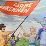 hambacher schloss, hambach, neustadt weinstraße, rheinland pfalz, schloss, museum, ausstellung, demokratie, farbe bekennen, hambacher fest, ausstellungsdesign, design, gestaltung, illustration, museumsgestaltung, ausstellungsgestaltung, ingmar süß, suess.artwork, ausstellungsillustration, wandgestaltung, malu dreyer, kurt beck, wolfgang niedecken, abdel karim, claudia deeg, swr, swf, hinauf, gezeichnet, art, kunst