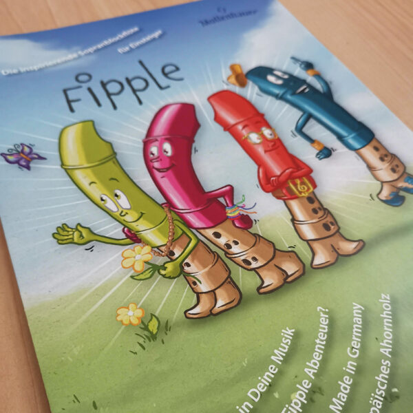 fipples, flöten, blockflöten, kinder, sympathiefigur, illustration, design, grafik, kunst, maskottchen, figur, mollenhauer, windkanal, spiel, zeichnung, fulda, blasinstrument, musik, instrument, ingmar süß, suess.artwork, illustrator