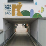 illustration, fulda, wandgestaltung, graffiti, sprayen, kunst, spraydose, sprühen, ingmar süß, karlchen, karl, rooftop, bar, dachgarten, kultur, pattern